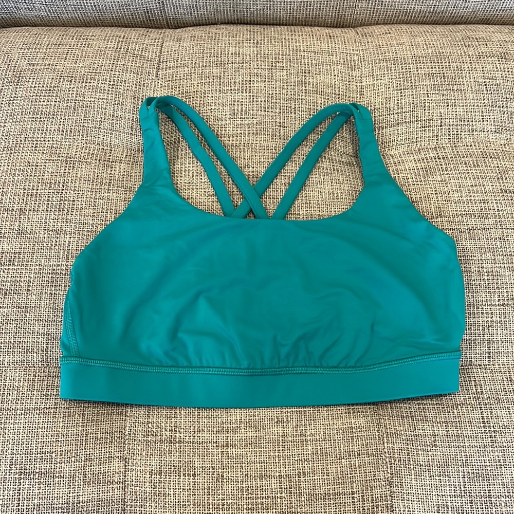 Lululemon Energy Bra Teal Green Size 10